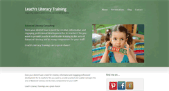 Desktop Screenshot of leachliteracytraining.com
